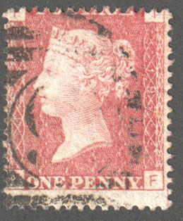 Great Britain Scott 33 Used Plate 197 - TF - Click Image to Close